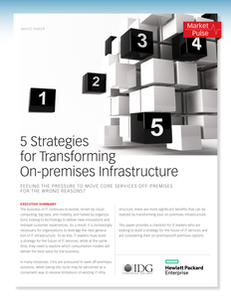 5 Strategies for Transforming On-premises Infrastructure