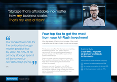 4 Tips to Increase Cost-Efficiency from All-Flash Investments