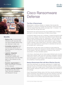 Solution Brief: Cisco Ransomware Defense