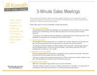 5 Minute Sales Meeting