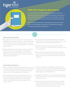 Healthcare BYOD Policy Template