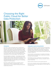 Choosing the Right Public Cloud for Better Data Protection