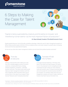 6 Steps to Making the Case for Talent Management
