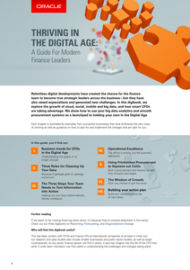 THRIVING IN THE DIGITAL AGE: A Guide for Modern Finance Leaders