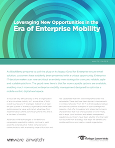 Leveraging New Opportunities in the Era of Enterprise Mobility