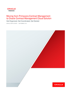 Moving to Oracle Contract Management Cloud Solution