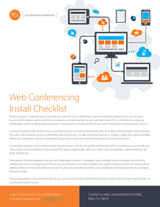 Web Conferencing Install Checklist: 7 Key Questions to Ask Before You Implement