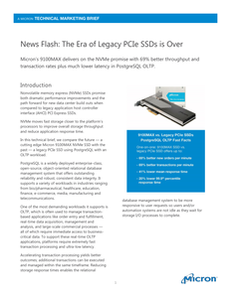 News Flash: The Era of Legacy PCIe SSDs is Over