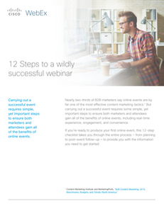 12 Steps to a Wildly Successful Webinar
