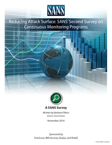 SANS: Reducing Attack Surface Survey