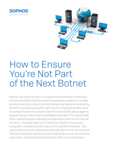 How to Ensure You’re Not Part of the Next Botnet