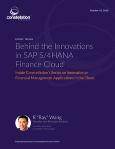 Constellation Research: Behind the Innovations in SAP S/4HANA Finance Cloud