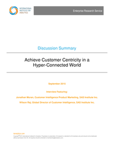 Achieve Customer Centricity in a Hyper-Connected World (IIA)