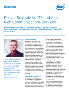Deliver Scalable VoLTE and Agile Rich Communications Services