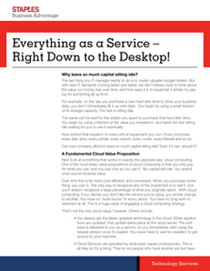 Everything as a Service – Right Down to the Desktop!