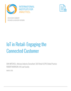 International Institute for Analytics: IoT in Retail: Engaging the Connected Customer