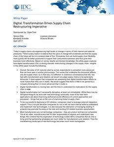 How Digital Transformation Drives Supply Chain Restructuring Imperative
