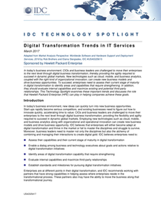 IDC Technology Spotlight:Digital Transformation Trends in IT Services
