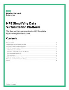 HPE SimpliVity Data Virtualization Platform