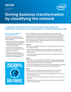 Intel and AT&T Drive Business Transformation by Cloudifying the Network