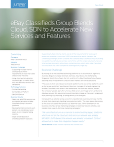 eBay Classifieds Group Blends Cloud, SDN to Accelerate New Services and Features