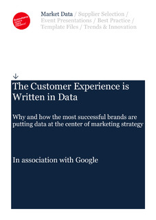 Econsultancy report: The customer experience is written in data