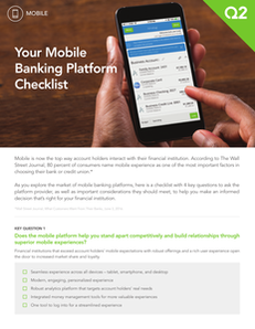 Your Mobile Banking Platform Checklist