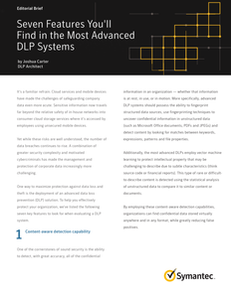Seven Features You’ll Find in the Most Advanced DLP Systems