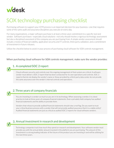 Buyer’s Guide: SOX Software Purchasing Checklist