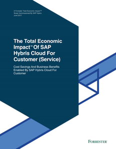 The Total Economic Impact of SAP Hybris Cloud for Customer Service