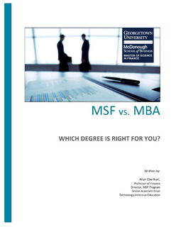 MSF vs. MBA – Which Degree Is Right for You?