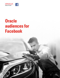 Oracle Audiences for Facebook