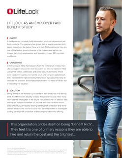 Lifelock as an Employer Paid Benefit Study