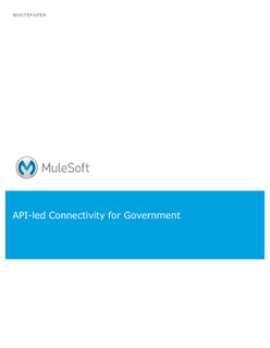 API-led Connectivity for Government