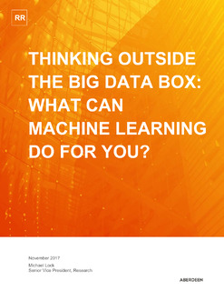 Thinking Outside The Big Data Box: What Can Machine Learning Do For You?