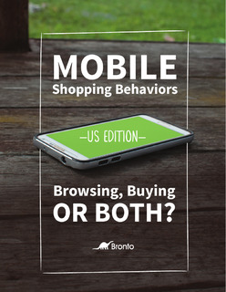 Mobile Shopping Behaviors: Browsing, Buying or Both?