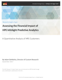 ESG Assessing the Financial Impact of HPE InfoSight Predictive Analytics