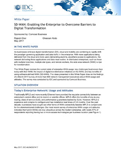 SD-WAN: Enabling the Enterprise to Overcome Barriers to Digital Transformation