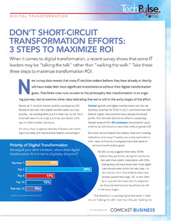 Don’t Short-Circuit Transformation Efforts: 3 Steps to Maximize ROI