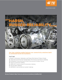 Harsh, Rugged Reliability: Relays, Contactors, Solenoids, and Power Distribution Product Guide