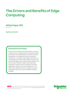 The Drivers and Benefits of Edge Computing