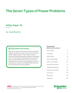 The Seven Types of Power Problems