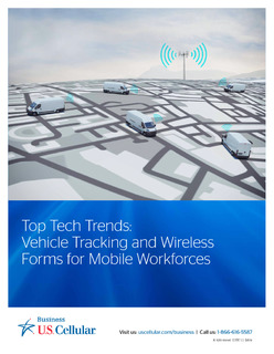 Top Tech Trends: Vehicle Tracking and Wireless Forms for Mobile Workforces