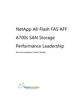 NetApp All-Flash FAS AFF A700s SAN Storage Performance Leadership