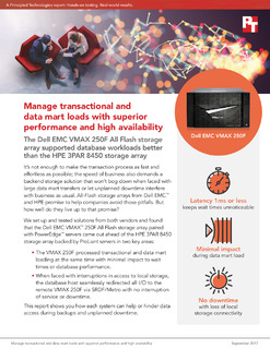 Manage Transactional and Data Mart Loads with Superior Performance and High Availability