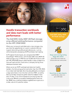 Handle Transaction Workloads and Data Mart Loads with Better Performance