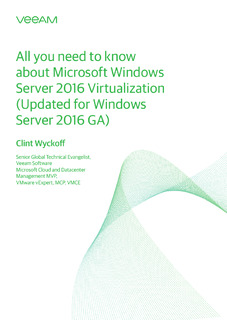 All you need to know about Microsoft Windows Server 2016 Virtualization