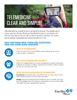TELEMEDICINE CLEAR AND SIMPLE