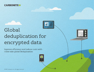 Global deduplication for encrypted data
