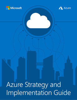 Azure Strategy and Implementation Guide for IT Organizations